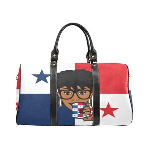 Panama  travel bag, bajan travel bag, flag travel bags