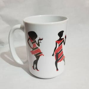Trinidad Damen Kaffeebecher 15oz - mit oder ohne Personalisierung