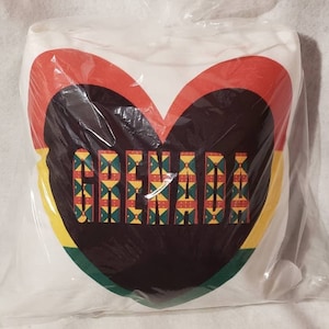 Grenadian pillow, heart grenada pillow love grenada