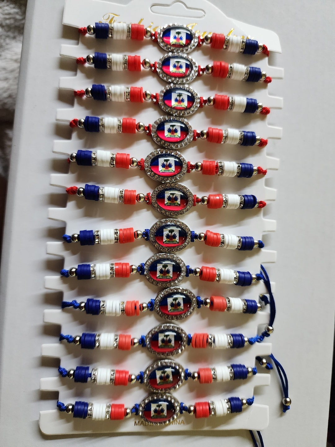 Haitian Adjustable Bracelet, Bead Bracelet, for Men, Women, and Teens