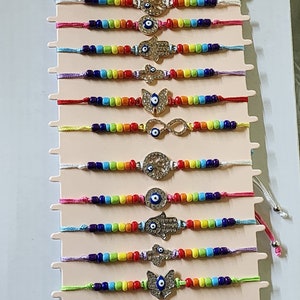 Pride Adjustable Bracelet, rainbow Bead Bracelet,  for Men, Women, and Teens