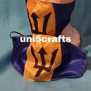 Barbados  face mask, Barbados mask, bajan face sheild style 2