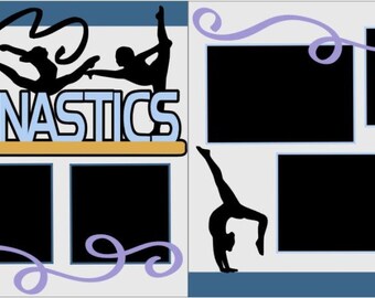 Scrapbook 2 Page Kit "Gymnastics"