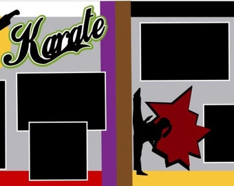 Scrapbook 2 Page Kit "Karate, Female"