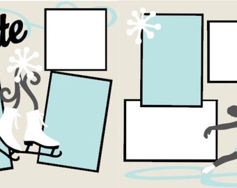 Scrapbook 2 Page Kit "Skating"