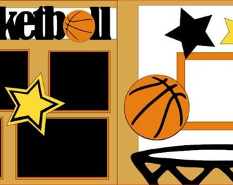 Scrapbook 2 Page Kit "Basketball"