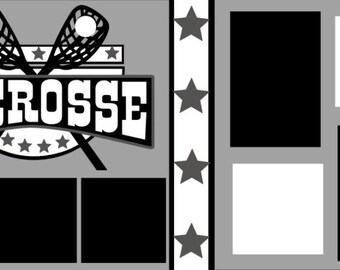 Scrapbook 2 Page Kit "Lacrosse"