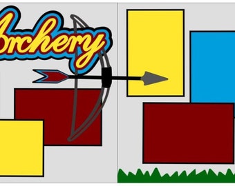 Scrapbook 2 Page Kit "Archery"