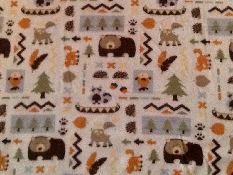 Going on a bear hunt print fleece tie blanket reversible | Etsy