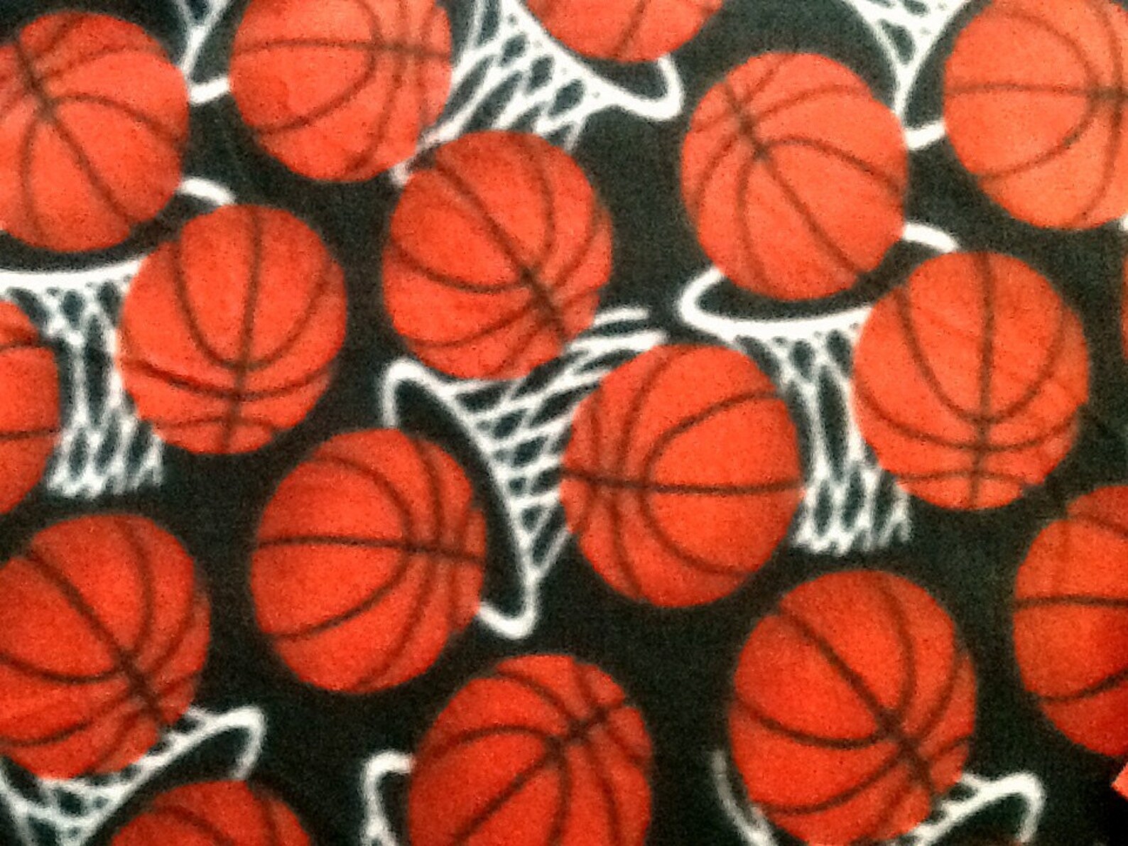 Basketball and hoops fleece tie blanket reversible tie Etsy