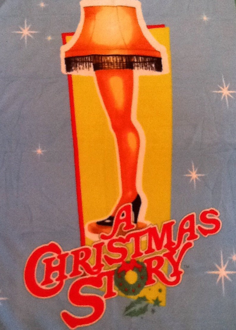 A Christmas story fleece tie blanket reversible blanket Etsy