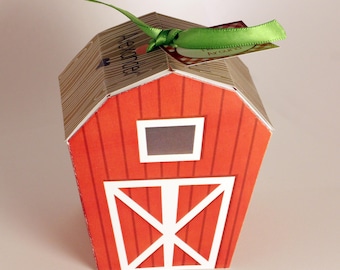 Sofortiger Download Scheune Favor Box, Bauernhof Party Dekoration, Geschenk-Box, Benutzerdefinierte Label & Box Deckel, Barn Party Thema, Reiter Thema, Country Party
