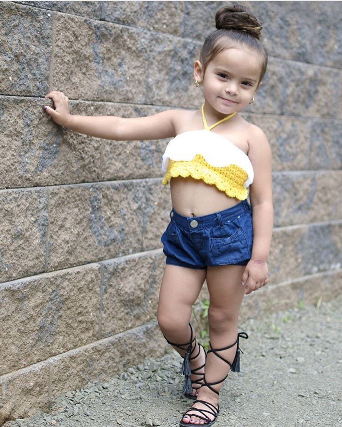 Black Gladiators Sandals Made From Genuine Leather Baby Etsy