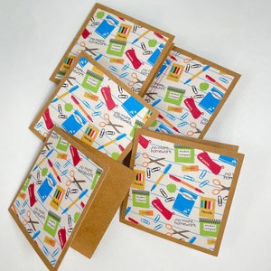 Cartes d'appréciation des enseignants - Fait à la main et unique - Remerciez votre éducateur préféré avec style