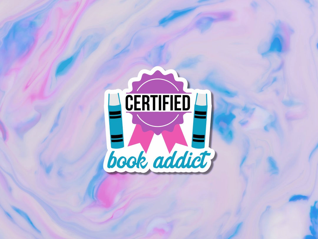 Certified Book Addict Stickers | Planner Stickers | Water Bottle ...
