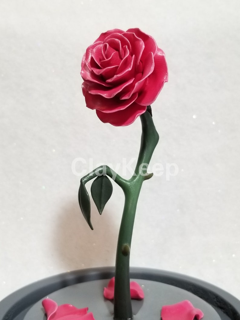 Disney Inspired Beauty and the Beast Enchanted Rose in a - Etsy