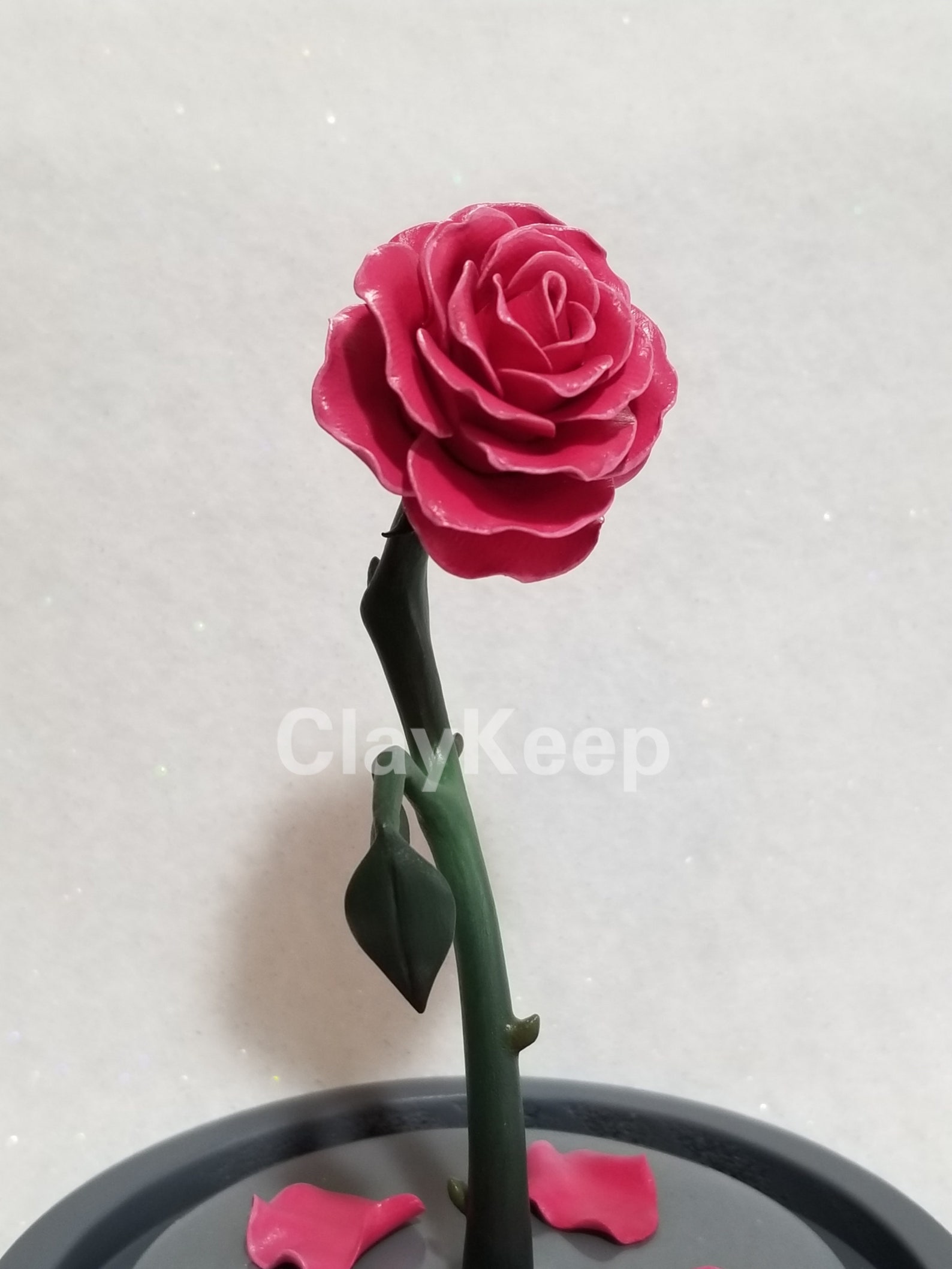 Disney Inspired Beauty and the Beast Enchanted Rose in a - Etsy