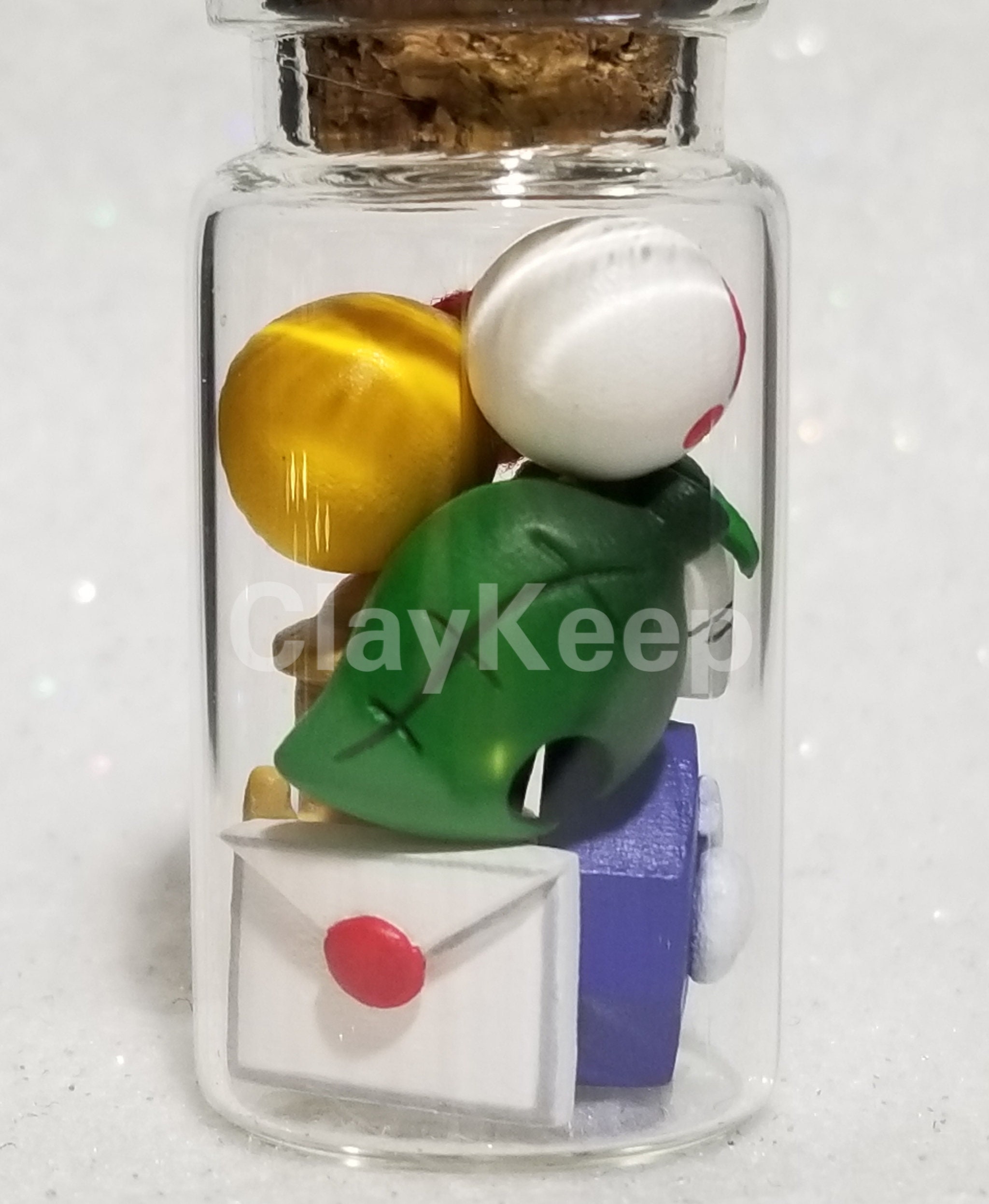 Miniature Polymer Clay Animal Crossing Items in a Glass Etsy