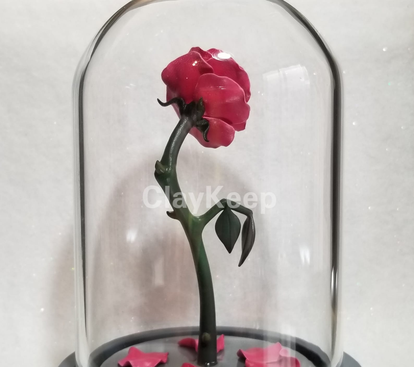 Disney Inspired Beauty and the Beast Enchanted Rose in a - Etsy