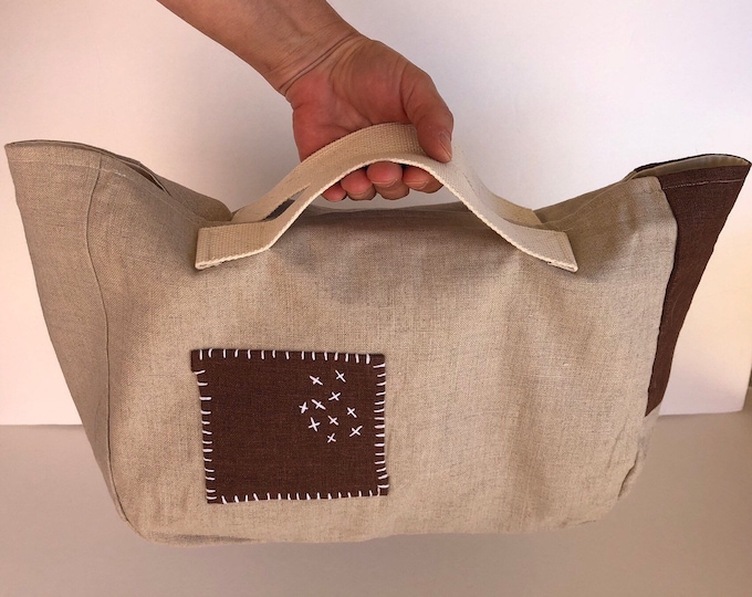 Tote Bag, project bag, blanket knitting bag, sweater knitting bag, yarn bag, knitting bag, gift for knitter, knitter gifts, bag