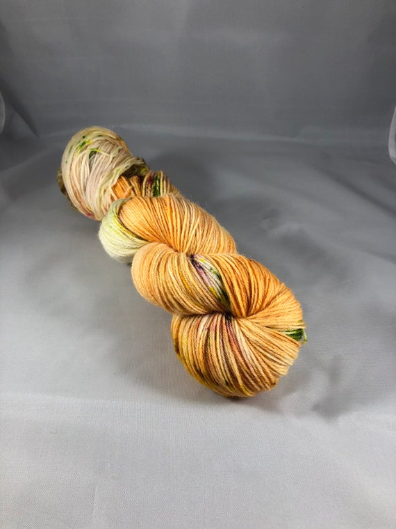 pink yarn sparkle yarn speckled yarn hand dyed yarn- wool yarn- yarn cakes- baby yarn Henna cotton yarn