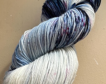 Hand Dyed Fingering Weight Yarn, 75% SW Merino, Yarn