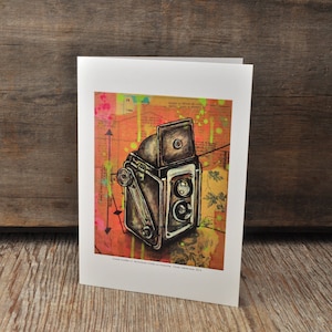 Carte de souhaits caméra Kodak Duaflex