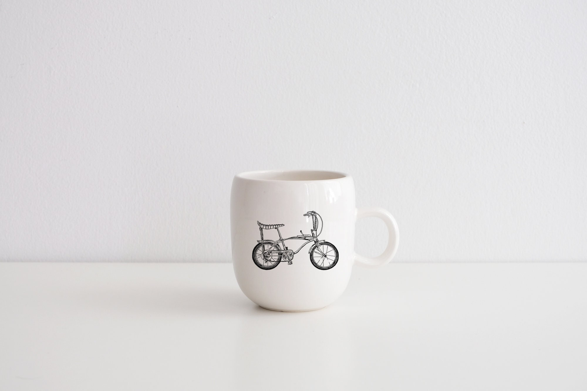 Tasse en Porcelaine Impression Vélo Vintage Par Cindy Labrecque