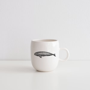 MADE TO ORDER porcelain coffee mug with wild animal drawing Canadian Wildlife collection image 5