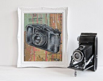 8 x 10 GICLEE print - Boyer - mixed media painting by Cindy Labrecque, open edition.