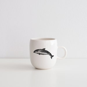 MADE TO ORDER porcelain coffee mug with wild animal drawing Canadian Wildlife collection image 7