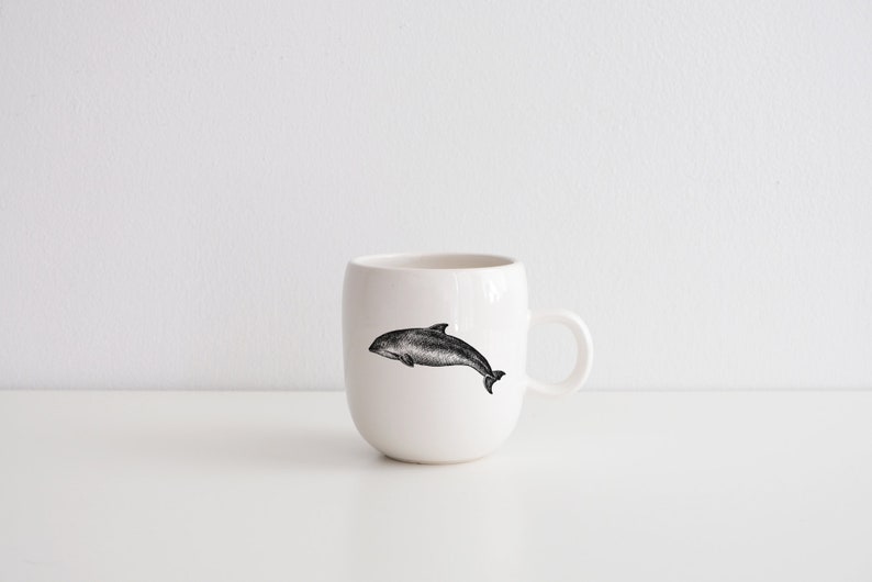 MADE TO ORDER porcelain coffee mug with wild animal drawing Canadian Wildlife collection image 7