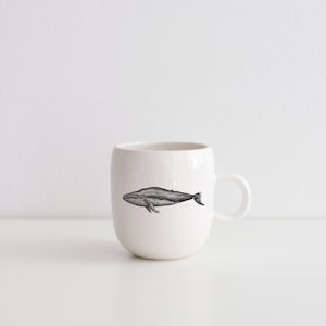 MADE TO ORDER porcelain coffee mug with wild animal drawing Canadian Wildlife collection image 4