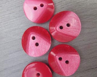 25mm Chunky Red Buttons