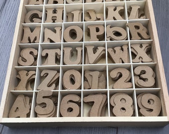 4cm Wooden Numbers for Crafts
