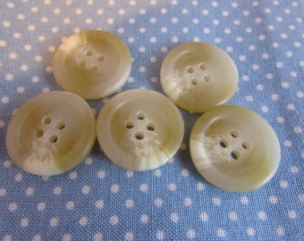 Boutons 20 mm Boutons pour manteaux Boutons crème et ivoire Boutons 4 trous