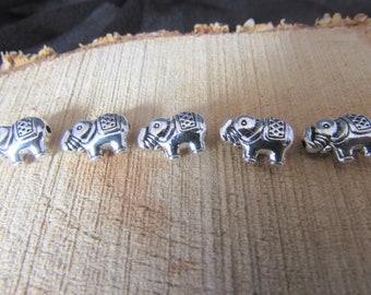 12mm Tibetan Silver Elephant beads