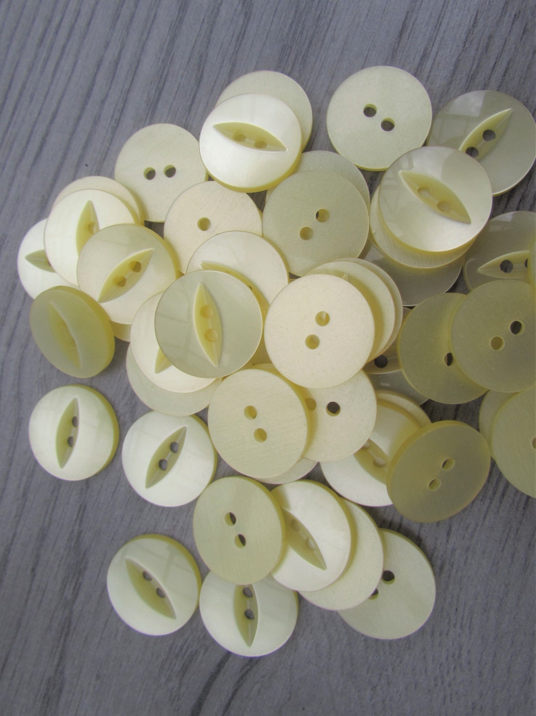 11mm & 19mm Buttons Lemon Fisheye Buttons 2 Hole Pks 10, 20, 50, 100 - Etsy