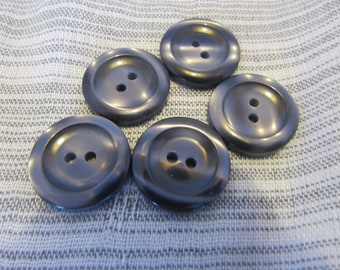 20mm & 18mm Coat Buttons Navy Buttons Gloss Lipped 2 Hole Buttons Packs of 10 or 20