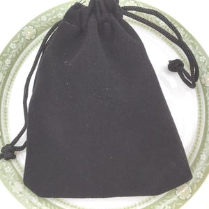 Black Velvet Gift Bag 10x8cm