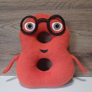 Plush toy just like Charlie and the numbers - Number 8