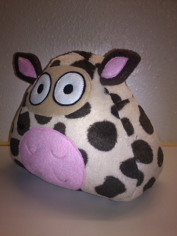 Plush Toy Pou Cow Design 