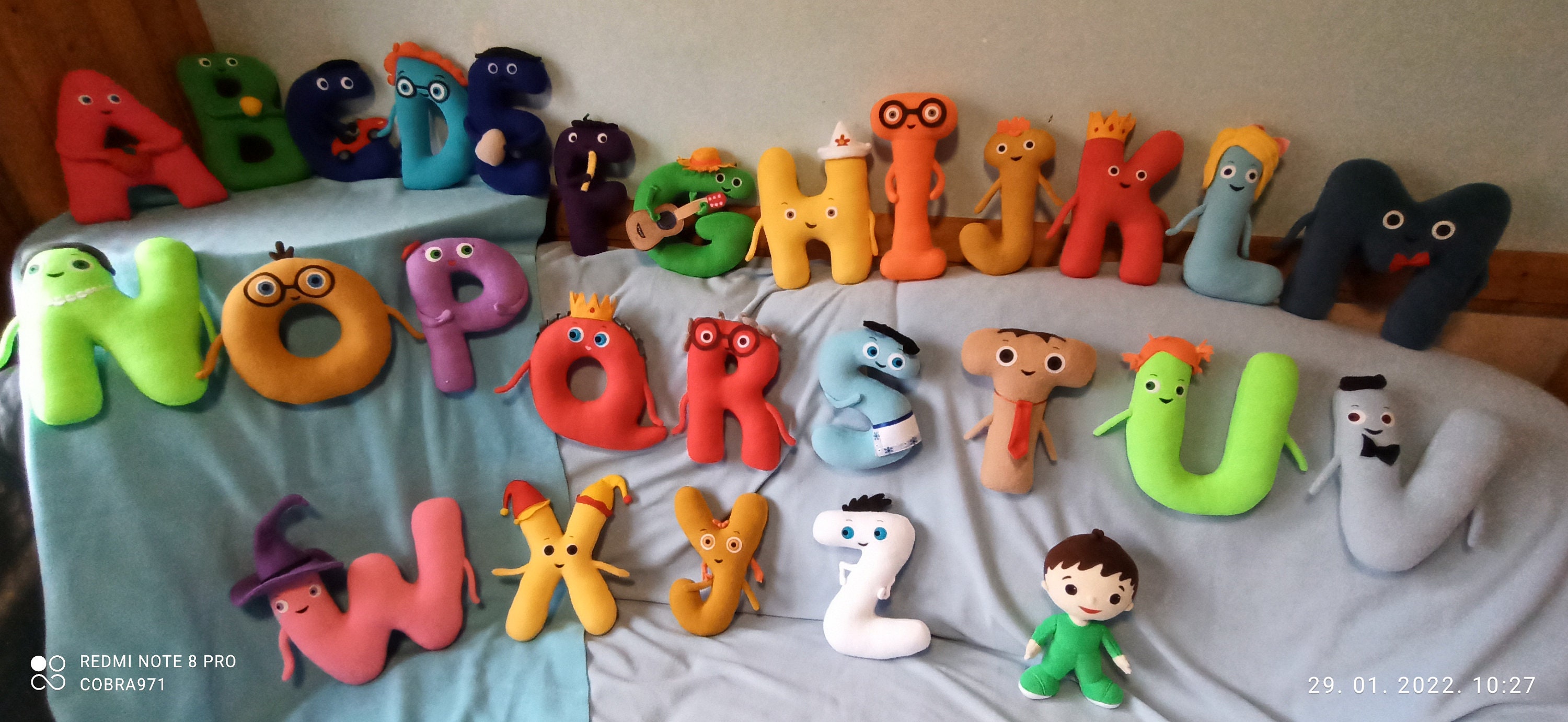 Alphabet Lore Stuffed Animal Plush Doll Alphabetic Letter Educational Toy