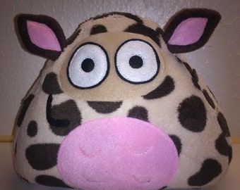 Plush toy Pou cow design