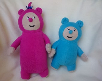Plush toys just like Billy and Bam Bam from BabyTV (PAIR)