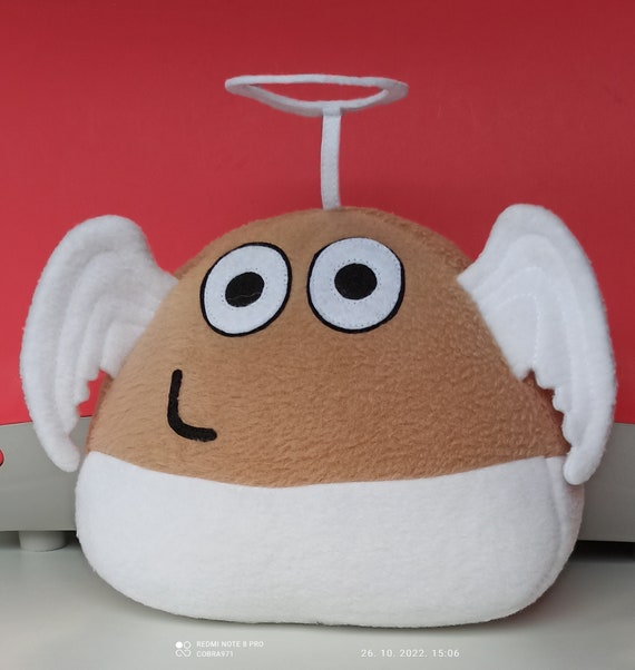 Plush toy Pou angel design