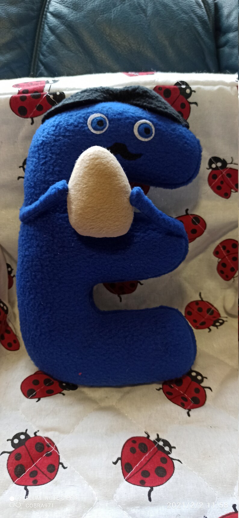 Plush Toy Just Like Charlie And The Alphabet Letter E Etsy