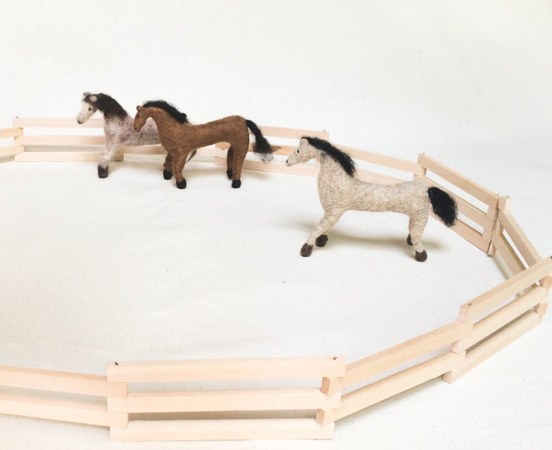 Horse Toy with Paddock Fence and Drawstring Backpack Etsy