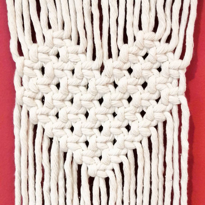 Handmade Sweetheart Cotton Macrame Wall Hanging image 2