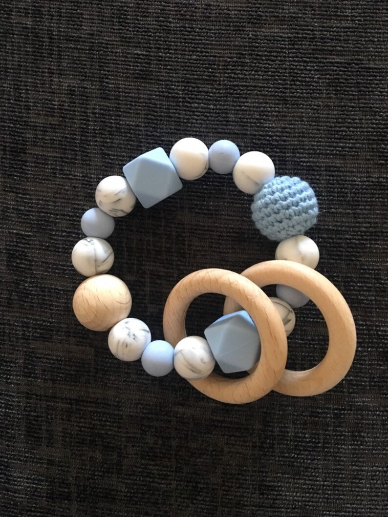 wooden teething bracelet